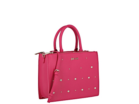 ヒルティ　希少バック Just Cavalli Pink Studded Shoulder Bag - 139JBA | JTV