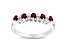 0.52ctw Ruby and Diamond Band Ring in 14k White Gold