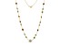 Multi-Gem 14k Yellow Gold 18" Necklace 9.69ctw