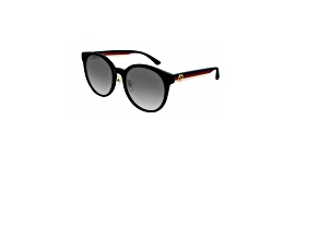 Gucci Black/Red/Ivory 55 mm Gradient Women's Sunglasses GG0416SK-001 55