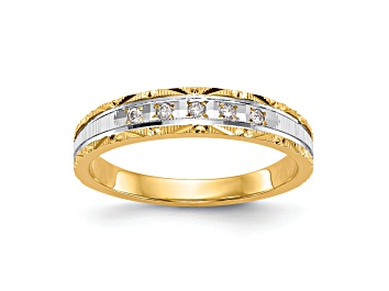 Picture of 14K Yellow Gold AA Quality Ladies Wedding Band