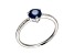 Blue Sapphire 10k White Gold Ring 0.93ctw