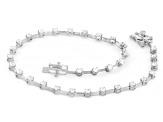 White Lab-Grown Diamond, Sterling Silver Bracelet 1.00ctw