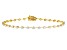White Lab-Grown Diamond, 14k Yellow Gold Over Silver Bracelet 1.00ctw
