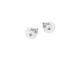 White Cubic Zirconia Platineve Stud Earrings 3.02ctw
