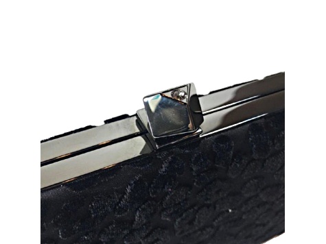 Jimmy Choo ☆ パーティーバッグ celeste ブラック Jimmy Choo - Celeste Black Floral Lace Cube Clasp Clutch