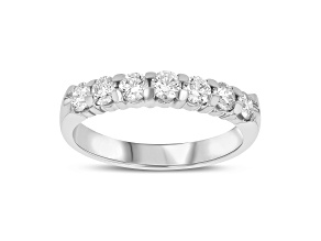 0.75cttw 7 Stone Diamond Band Ring in 14k White Gold