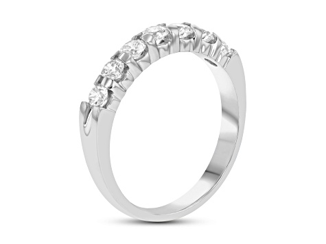 0.75cttw 7 Stone Diamond Band Ring in 14k White Gold