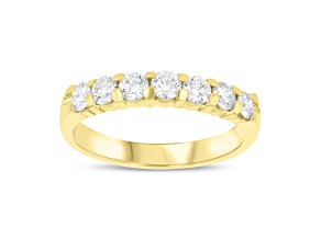 0.75cttw 7 Stone Diamond Band Ring in 14k Yellow Gold
