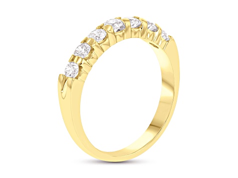 0.75cttw 7 Stone Diamond Band Ring in 14k Yellow Gold - 13F59B | JTV.com