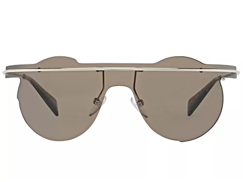 Yohji Yamamoto Gold Tone Frame / Black Lenses Shield Sunglasses