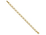 14K Yellow Gold Lab Grown Diamond VS/SI GH, Oval Link with 0.25 Inch Extension Bracelet