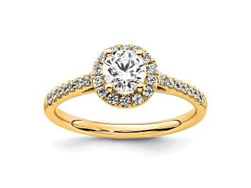 Picture of 14K Yellow Gold Eternal Promise Lab Grown Diamond Halo Ring