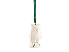 Belleek Owl Ornament