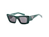 Prada Women's Fashion 50mm Green Marble Sunglasses | PR-13ZS-16D5S0