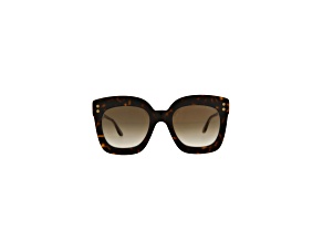 Bottega Veneta Square Full-Frame Brown Tortoise Acetate Sunglasses