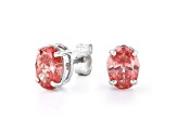 Pink Lab-Grown Diamond 14k White Gold Stud Earrings 1.50ctw