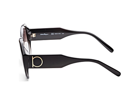Ferragamo Women's Fashion 60mm Black Sunglasses|SF943S-6018007