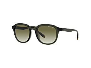 Armani Exchange Men's 54mm Shiny Transparent Green Sunglasses
