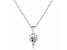 Moissanite Sterling Silver Heart Shape Pendant With Chain