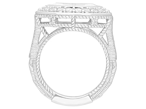 Judith Ripka 5.00ctw Bella Luce® Diamond Simulant Rhodium Over Sterling Silver Statement Ring