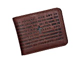 Our Father Prayer Brown Leather Wallet