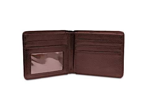 Our Father Prayer Brown Leather Wallet