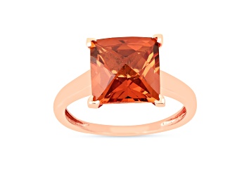 Picture of 14K Rose Gold Over Sterling Silver Lab Created Padparadscha Sapphire Ring 4.29ct