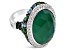 Judith Ripka Multi Gemstone Rhodium Over Sterling Silver Ring