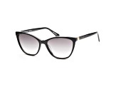 Longchamp Women's  Fashion 57mm Black Sunglasses