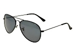 Prive Revaux The Commando Caviar Black Frame / Gray Lenses Aviator Sunglasses