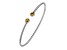 Yellow Citrine Rhodium Over Sterling Silver with 10k Yellow Gold Two-tone Cuff Bracelet 0.84ctw