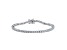 Sterling Silver 2MM Everyday Tennis Bracelet Size - 6 Inches, Color Silver