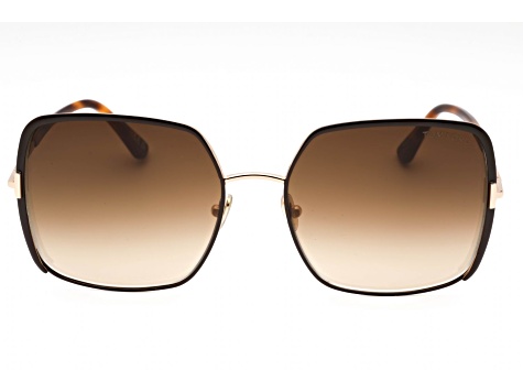 Tom Ford Shiny Dark Brown Square Frame / Gradient Brown  display picture 1