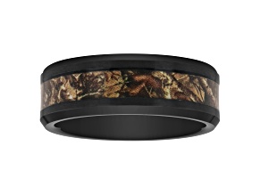 Tungsten Comfort™ Tungsten Black Ion Plated Camo Inlay Band