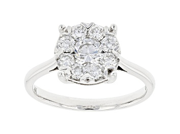 Picture of White Lab-Grown Diamond 14k White Gold Ring 1.00ctw