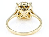 White Lab-Grown Diamond 14k Yellow Gold Ring 1.00ctw