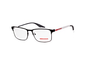 Prada Men's Linea Rossa 57mm Black Rubber Opticals | PS-50PV-DG01O1