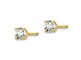 14K Yellow Gold Certified Lab Grown Diamond 1/2ct. VS/SI GH+, Screw Back Earrings