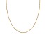 18k Yellow Gold Over Sterling Silver 16" Bead Chain