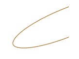 18k Yellow Gold Over Sterling Silver 16" Bead Chain