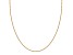 18k Yellow Gold Over Sterling Silver 18" Bead Chain