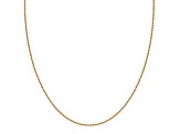 18k Yellow Gold Over Sterling Silver 18" Bead Chain