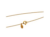 18k Yellow Gold Over Sterling Silver 22" Bead Chain