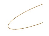 18k Yellow Gold Over Sterling Silver 24" Bead Chain