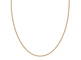18k Yellow Gold Over Sterling Silver 30" Bead Chain