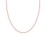 18k Rose Gold Over Sterling Silver 16" Bead Chain