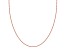 18k Rose Gold Over Sterling Silver 18" Bead Chain