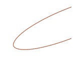 18k Rose Gold Over Sterling Silver 18" Bead Chain