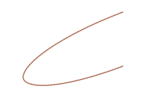 18k Rose Gold Over Sterling Silver 20" Bead Chain